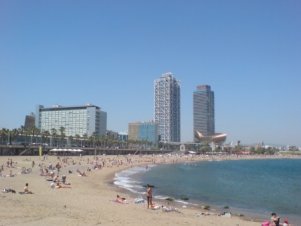 Strand van Barcelona