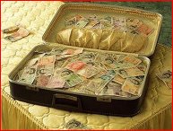 Koffer vol met geld