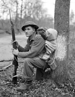 Canadese militair in 1945 bij Arnhem